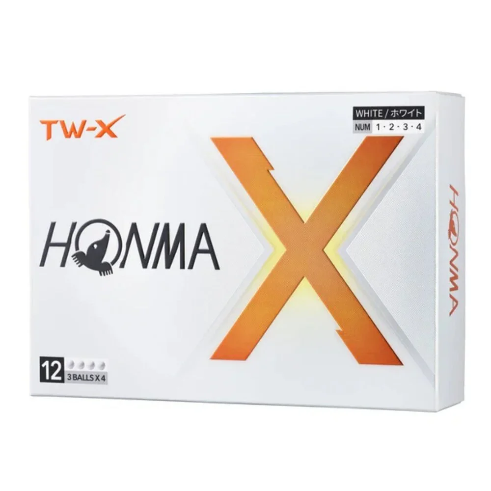 Honma TW-X Golf Balls - White - 1 Dozen - Picture 1 of 4